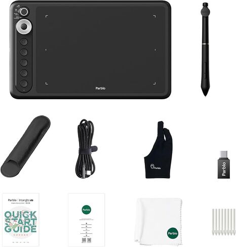 Parblo Intangbo X7 Drawing Tablet 7.2x4.5 inch Graphics Tablets,Digital Drawing Tablet with Mode Switch,6 Customized Keys,Battery-Free Stylus S01 for Digital Art,Design,Work with Window/Mac,Android in Kuwait