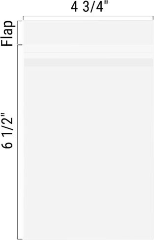 Golden State Art 5x7 Inch Crystal Sealed Clear Plastic Sleeves,100 Pack | Resealable Adhesive,Clear Stoarge Bags,For Pictures,Photos,Framing Mat Mattes, 5-5/16" x 7-1/8" in Kuwait