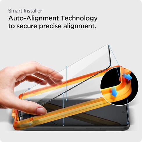 واقي شاشة من الزجاج المقوى من Spigen [GlasTR AlignMaster] مصمم لهاتف Pixel 8 Pro [صديق للحافظة] - حماية من الحافة إلى الحافة / عبوتين in Kuwait