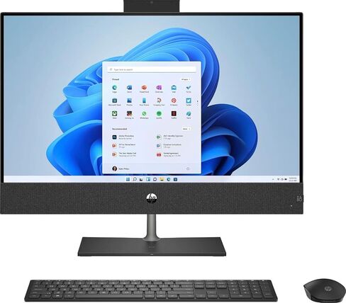 HP Pavilion 27" Full HD Touchscreen All-in-One Desktop Computer - 12th Gen Intel Core i7-12700K 12-Core up to 5.00 GHz Processor, 32GB DDR4 RAM, 1TB NVMe SSD, Intel UHD Graphics 770, Windows 11 Home in Kuwait