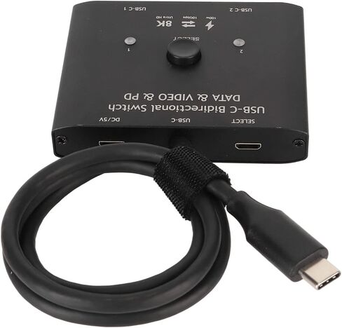 محول USB C ثنائي الاتجاه 2 في 1 مخرج 1 في 2 من النوع C، يدعم فيديو 8K 60Hz و4K 120Hz ونقل البيانات 10Gbps وشحن 100 واط in Kuwait