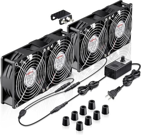 Wathai 120mm x 38mm 360mm Computer Fan with AC Plug Exhaust Fan Cooling in Saudi Arabia