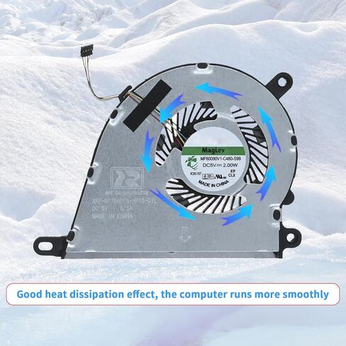 CPU Cooling Fan Compatible with L68134-001 Delta ND75C07-19A18 HP Pavilion 14-DQ 14S-FQ 15S-FQ 15-DY1024 14S-DQ 15-DY15s-eq 340S G7 TPN-Q221 15-DY1007CA 1008CA 15T-DY100 1010NR Series in Kuwait