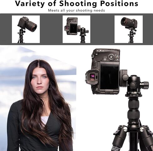 اف تي اف جير حامل ثلاثي القوائم لكاميرا دي اس ال ار من الالومنيوم وحامل احادي (20 باوند) in Kuwait