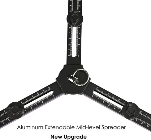 MagicLine 68.7" Aluminum Video Tripod,Heavy Duty Camera Tripod Stand with 2 Handles & 360°Fluid Head & Ground Spreader，2 QR Plates for DSLR Camcorder Cameras(Max Load 26.5 lb) in Saudi Arabia