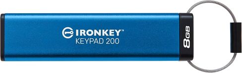 Kingston Ironkey Keypad 200 8GB Encrypted USB | Alphanumeric Keypad | Multi-Pin Access | XTS-AES 256-bit | FIPS 140-3 Level 3 Certified | Brute Force & BadUSB Protection | IKKP200/8GB in Kuwait