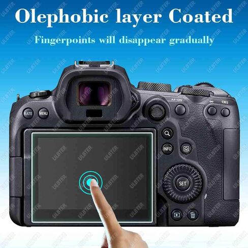 Screen Protector for Canon EOS R7 EOS R6 Camera & Hot Shoe Cover [2+3Pack], ULBTER EOSR6 EOSR7 Tempered Glass Flim 0.3mm 9H Hardness Anti-Scrach Anti-Bubble in Saudi Arabia