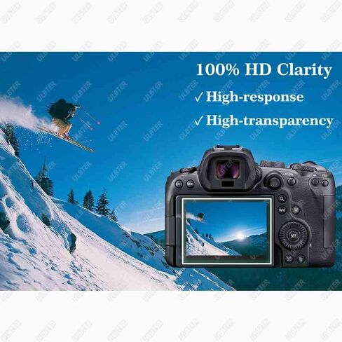 Screen Protector for Canon EOS R7 EOS R6 Camera & Hot Shoe Cover [2+3Pack], ULBTER EOSR6 EOSR7 Tempered Glass Flim 0.3mm 9H Hardness Anti-Scrach Anti-Bubble in Saudi Arabia