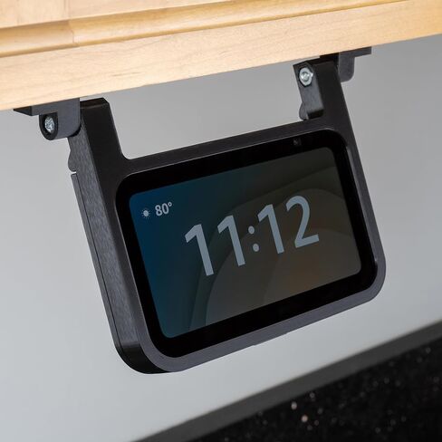 Matterform Echo Show 5 الجيل الثالث حامل تثبيت للمطبخ تحت الخزانة لأجهزة Amazon Alexa | متوافق مع موديل الجيل الثالث 2023 | جميع الأجهزة متضمنة (أسود) in Kuwait