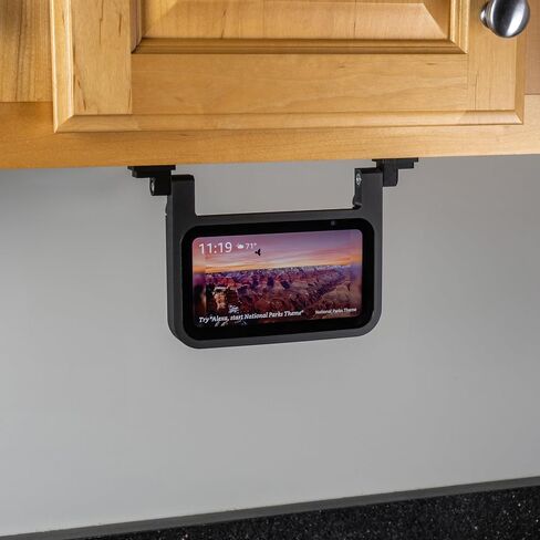 Matterform Echo Show 5 الجيل الثالث حامل تثبيت للمطبخ تحت الخزانة لأجهزة Amazon Alexa | متوافق مع موديل الجيل الثالث 2023 | جميع الأجهزة متضمنة (أسود) in Kuwait