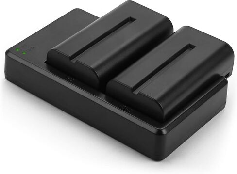 BABAKA NP-F550 Battery, 2-Pack 2600mAh NP F550 Battery and Dual USB Charger Set for Sony NP F970, F750, F770, F960, F550, F530, F330, F570, CCD-SC55, TR516, TR716, TR818, TR910, TR917 and More in Kuwait