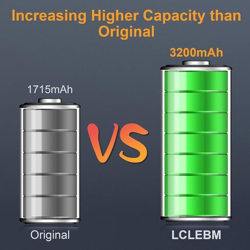 LCLEBM Battery for iPhone 6S, [2023 New Version] New 0 Cycle Higher Capacity 3200mah Battery Replacement for iPhone 6S A1633 A1688 A1700 with Complete Repair Tools Kits in Saudi Arabia