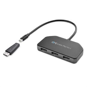 Cable Matters Triple Monitor Mini DisplayPort/DP Hub, DP 1.4 in Kuwait