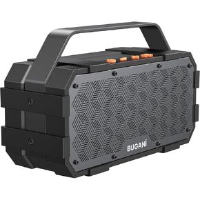 مكبرات صوت بلوتوث BUGANI، مكبر صوت بلوتوث لاسلكي محمول بقوة 40 وات، مكبر صوت خارجي يعمل لمدة 24 ساعة، صوت ستيريو غني، اقتران TWS، ميكروفون مدمج يدعم بطاقة TF، AUX للحفلات والتخييم في الهواء الطلق in Kuwait