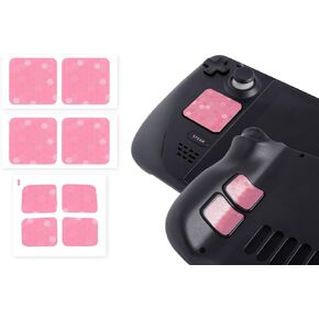 Touchpad Protector Compatible with Steam Deck Touch Trackpad (Trackpads Protector + 4 Keys Protector, 3D Broken Diamonds - Black)