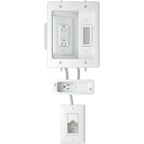 SANUS Ultimate in-Wall Cable Management Kit for Mounted TV & Soundbar - Includes Soundbar & TV Wire Management - Conceals Power, HDMI, Optical, and Low-Voltage Wires Behind Wall Model: WSIWPSB1 in Kuwait