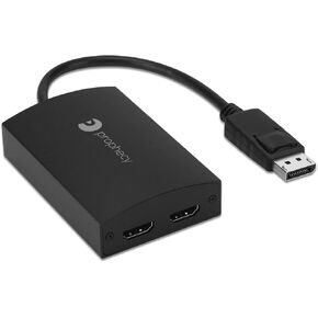 gofanco Prophecy 1x2 DisplayPort 1.2 to 2 Port HDMI Multi Monitor Adapter – DP to Dual HDMI MST Hub w. Extended Display Mode, 4K @30Hz, for Windows PCs, Not Mac OS Compatible, TAA Compliant in Saudi Arabia