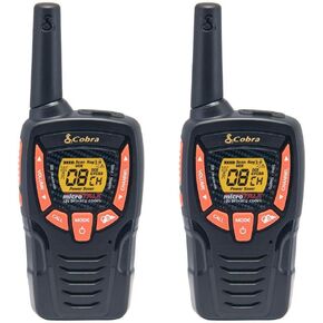 Cobra ACXT390 Walkie Talkies for Adults - Rechargeable, Lightweight, 22 Channels, 23-Mile Range Two-Way Radios with VOX (2-Pack)