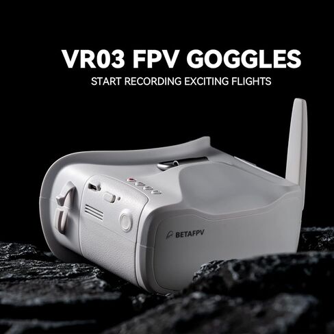 بيتا اف ابي اف نظارات VR 03 FPV مع وظيفة DVR هوائي قابل للاستبدال 5.8G 48CH 4.3 انش 800 × 480px HD LCD NTSC/PAL يدعم إعادة التسجيل متوافق مع طائرة سباق منظور الشخص الاول مثل طائرات سيتوس ميتيور in Kuwait