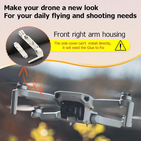 Body Arm Shell for DJI Mavic Mini 2 Arms Cover Replacement for DJI Mini/Mini SE/Mini 4K Drone Accessories Parts with Repair Tools(Right Rear Arm Cover) in Saudi Arabia