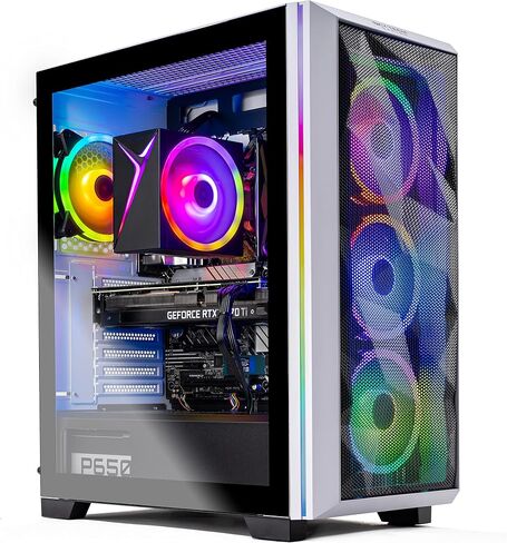 Skytech Chronos Gaming PC Desktop - AMD Ryzen 7 2700X, NVIDIA RTX 2070 Super 8GB, 16GB DDR4 (2X 8GB), 1TB SSD, 650 Watt Gold in Saudi Arabia