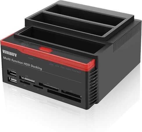 IDE Hard Drive HDD Docking Station Hard Drive Dock Reader, 2.5" 3.5" External Hard Drive Enclosure, External HDD Hard Drive Card Reader USB 3.0 Hub, USB 3.0 to 2 SATA Ports 1 IDE Port in Kuwait