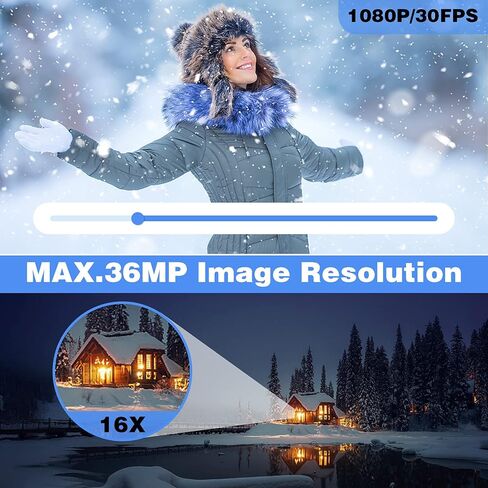 DSOEKEU Video Camera Camcorder 1080P 36 MP Full HD Video Camera for YouTube with WiFi Vlogging Camera IR Night Vision Digital Camera Recorder 16X Digital Remote Control Camcorders Camera,1 Battery in Kuwait