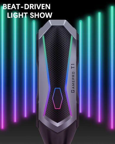HIIRII USB Microphone, Computer Gaming Microphone for PC Recording, Streaming,Podcast,USB Gaming Mic Campatible with Desktop Laptop,Gamepro-T1 in Saudi Arabia