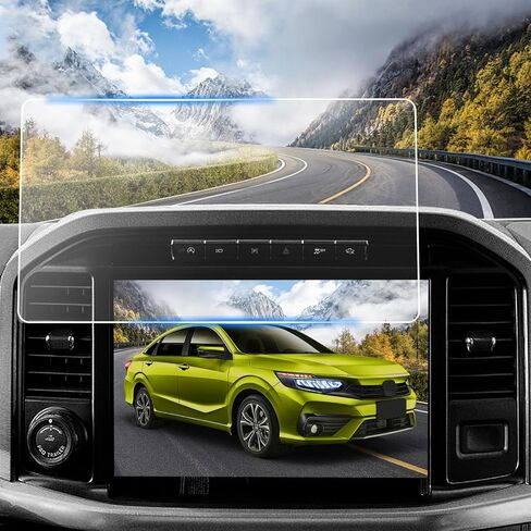 واقي شاشة سيارة مقاس 12 بوصة، 2021-2024 ملحقات شاشة اللمس Ford Bronco Navigation لشاشة GPS وواقي زجاجي مقسى متوافق مع 2021 2022 2023 2024 Ford Bronco Raptor/Outer Banks/Badlands/Wildtrak/Everglades/Heritage Limited - HD شفاف in Kuwait