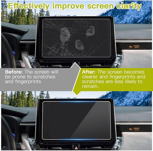 واقي شاشة سيارة مقاس 12 بوصة، 2021-2024 ملحقات شاشة اللمس Ford Bronco Navigation لشاشة GPS وواقي زجاجي مقسى متوافق مع 2021 2022 2023 2024 Ford Bronco Raptor/Outer Banks/Badlands/Wildtrak/Everglades/Heritage Limited - HD شفاف in Kuwait