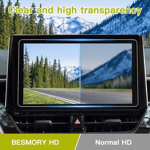 واقي شاشة سيارة مقاس 12 بوصة، 2021-2024 ملحقات شاشة اللمس Ford Bronco Navigation لشاشة GPS وواقي زجاجي مقسى متوافق مع 2021 2022 2023 2024 Ford Bronco Raptor/Outer Banks/Badlands/Wildtrak/Everglades/Heritage Limited - HD شفاف in Kuwait