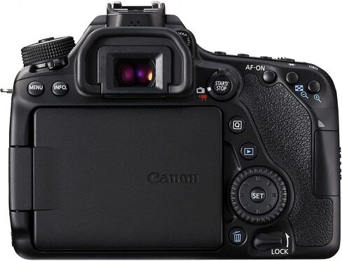 Canon EOS 80D DSLR Camera (Body Only) (1263C004) + 64GB Card + Case + Corel Photo Software + LPE6 Battery + Card Reader + Flex Tripod + HDMI Cable + Hand Strap + More (Renewed) in Saudi Arabia