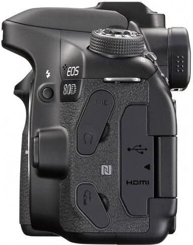 Canon EOS 80D DSLR Camera (Body Only) (1263C004) + 64GB Card + Case + Corel Photo Software + LPE6 Battery + Card Reader + Flex Tripod + HDMI Cable + Hand Strap + More (Renewed) in Saudi Arabia