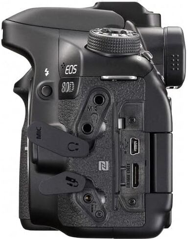 Canon EOS 80D DSLR Camera (Body Only) (1263C004) + 64GB Card + Case + Corel Photo Software + LPE6 Battery + Card Reader + Flex Tripod + HDMI Cable + Hand Strap + More (Renewed) in Saudi Arabia