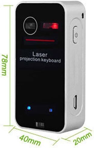 AGS Wireless Laser Projection Bluetooth Virtual Keyboard for Iphone, Ipad, Smartphone and Tablets in Saudi Arabia