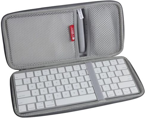 Hermitshell Hard Travel Case for Apple Magic Keyboard MLA22LL/A + Trackpad 2 MJ2R2LL/A + Mouse (Nylon, Gray) in Kuwait