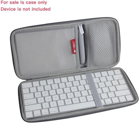 Hermitshell Hard Travel Case for Apple Magic Keyboard MLA22LL/A + Trackpad 2 MJ2R2LL/A + Mouse (Nylon, Gray) in Kuwait