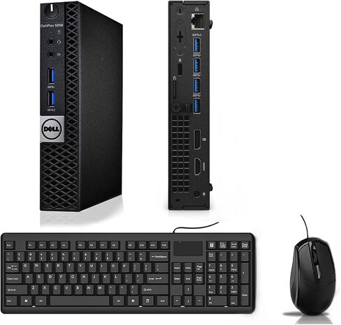 Dell OptiPlex 5050 Micro Form Factor (Intel Core i5-7600T, 32GB DDR4, 512GB SSD) WiFi, DP, HDMI, Windows 10 Pro (Renewed) ¦ in Saudi Arabia