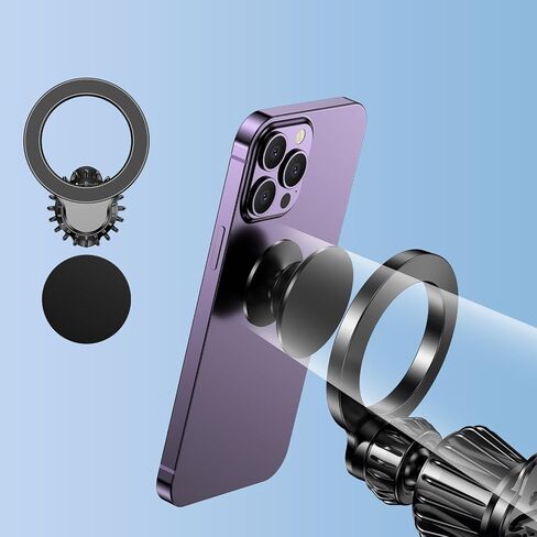 فتحة تهوية لتثبيت السيارة على iPhone 【20 مغناطيسًا قويًا 】حامل هاتف Magsafe للوحة قيادة السيارة بدون استخدام اليدين مغناطيسي MagSafe حامل هاتف للوحة قيادة السيارة لهاتف Apple iPhone 15 Pro Max Plus 14 13 12 Mag Safe Case in Kuwait