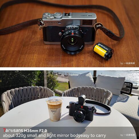 7 artisans 35mm F2.0 Full Frame Classic Human Focus Lens Compatible for Leica M-Mount Cameras Like Leica M-M Leica M240 Leica M3 Leica M6 Leica M7 Leica M8 Leica M9 Leica M9p Leica M10 New Version in Saudi Arabia