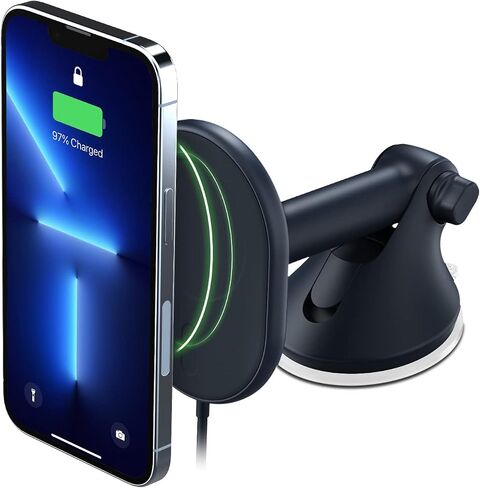 iOttie Velox Magnetic Wireless Charging Air Vent Car Phone Mount. Compatible with MagSafe iPhones including iPhone 12/13/14/15 Series (Car Charger Included) in Kuwait
