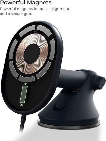 iOttie Velox Magnetic Wireless Charging Air Vent Car Phone Mount. Compatible with MagSafe iPhones including iPhone 12/13/14/15 Series (Car Charger Included) in Kuwait
