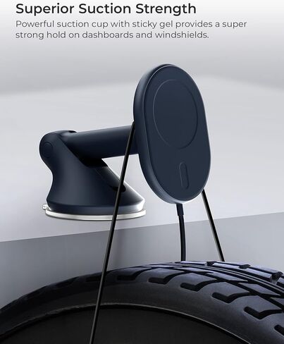 iOttie Velox Magnetic Wireless Charging Air Vent Car Phone Mount. Compatible with MagSafe iPhones including iPhone 12/13/14/15 Series (Car Charger Included) in Kuwait