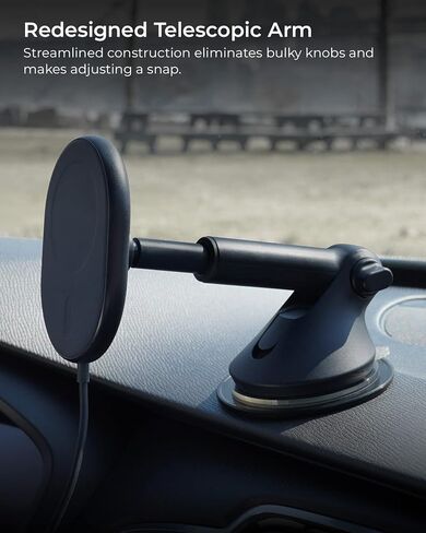 iOttie Velox Magnetic Wireless Charging Air Vent Car Phone Mount. Compatible with MagSafe iPhones including iPhone 12/13/14/15 Series (Car Charger Included) in Kuwait