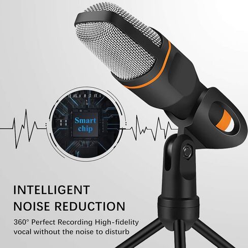 VIMVIP USB C Microphone for PC USB-C Phone, USB Type C Condenser Microphone with Stand Plug & Plug Compatible with PC, Laptop, USB C Phone in Kuwait