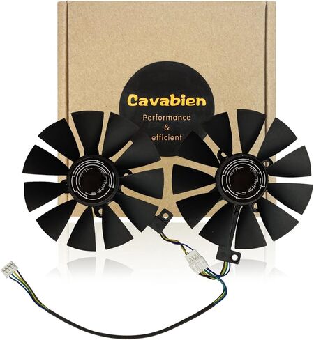 Cavabien 88MM FDC10U12S9-C 12V 0.45A GPU مروحة تبريد بطاقة الجرافيك ASUS GTX 1060 1070Ti GTX1060 GTX1070Ti RX 470 RX 570 RX 580 RX470 RX570 RX580 Dual OC Graphics Card مروحة تبريد in Kuwait