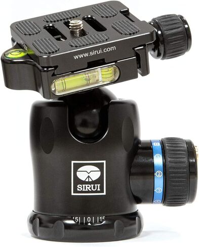 SIRUI AM-01 Aluminum Ball Head, Professional Tripod Head with Panorama Base，TY-50 Arca Quick Release Plate, Max Loading 44lbs/20kg (K-10X) in Saudi Arabia