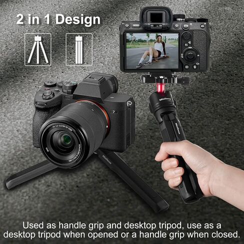 MINIFOCUS Camera Tripod, Desktop Tabletop Stand Compact Tripod with 1/4" Screw, Phone Tripod Stand for Gimbal Stabilizer Webcam Phone Holder Selfie Stick and All DSLR Cameras in Saudi Arabia