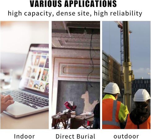 BIFALE Cat8 كابل إيثرنت 40 قدمًا، كابل Cat8 خارجي PE سترة SSTP شديد التحمل ثلاثي محمي داخل الجدار، كابل شبكة Cat8 LAN 40 جيجابت في الثانية 2000 ميجا هرتز 26AWG، مقاوم للماء/الأشعة فوق البنفسجية، مدفون مباشرة للمودم وجهاز التوجيه in Kuwait