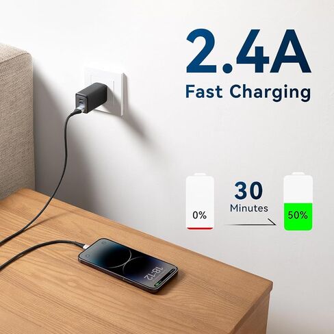 Extra Long iPhone Charger Cord 15FT [Apple MFi Certified] Lightning Cable in Kuwait